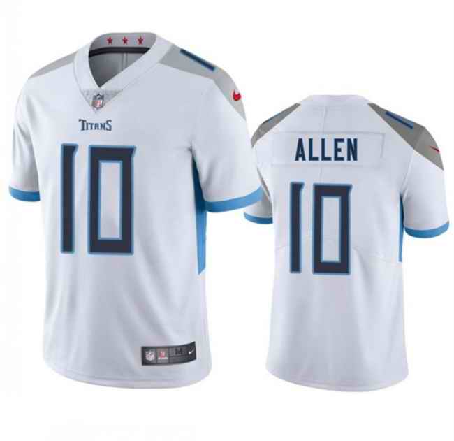 Men's Tennessee Titans #10 Brandon Allen White 2025 Vapor Untouchable Stitched Jersey